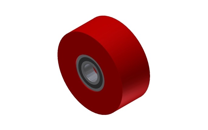 Red Polyurethane Wheel