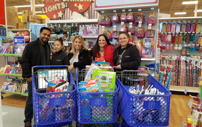Some of the Unified Supply Team shopping at ToysRus